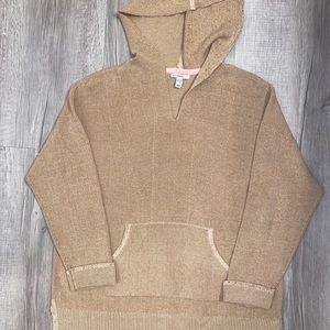 Isaac Mizrahi Live- V-neck hooded pullover